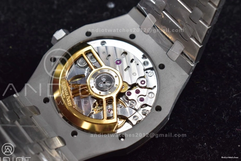 APSF A4302 Royal 15500 Clone Oak Bracelet SS on 41mm Textured 449 Best Affordable Super Edition 1:1 White SS Dial 0206